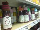 Innocent smoothies with hats