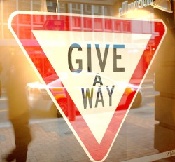 Giveaway sign